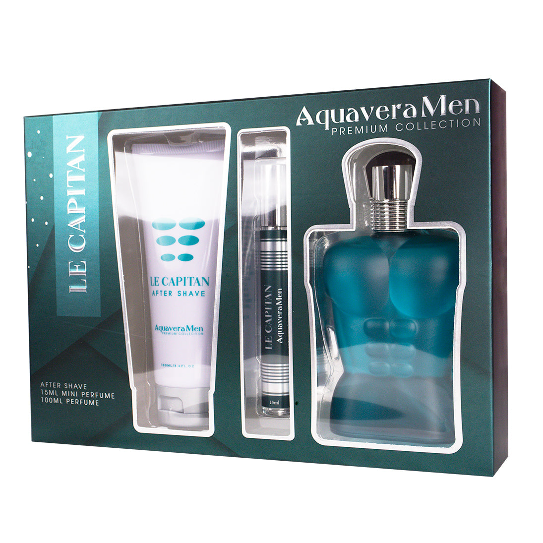 AquaveraMen - Set Perfume & Body Lotion Le Capitan