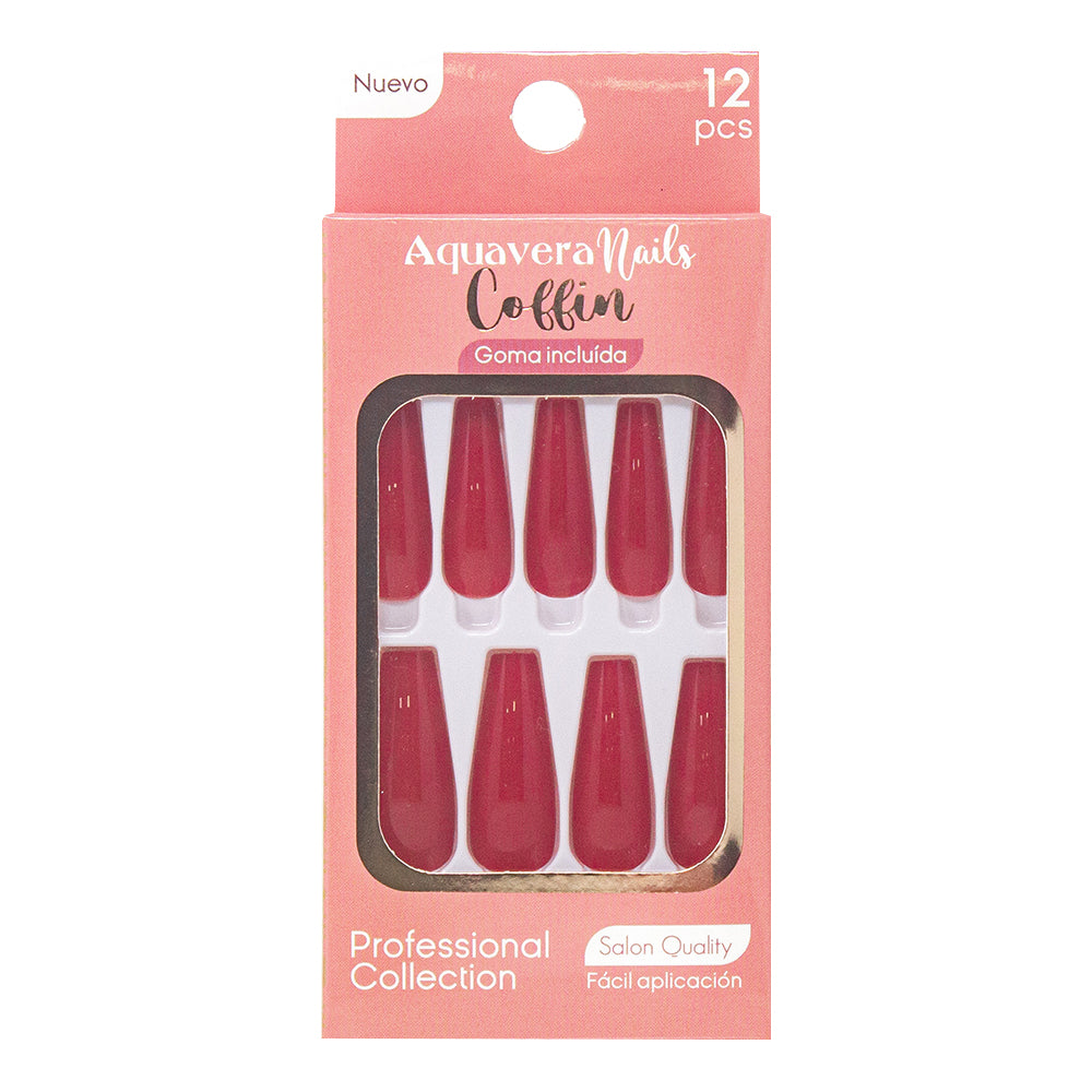 Uñas Postizas Modelo Coffin 1