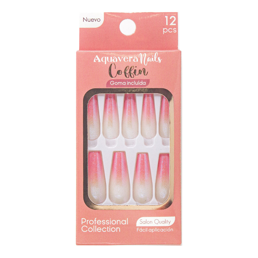 Uñas Postizas Modelo Coffin 2