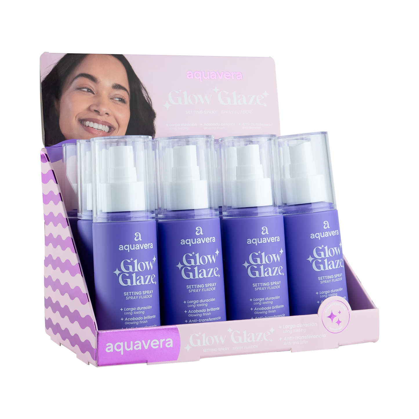 Setting Spray Glow Glaze