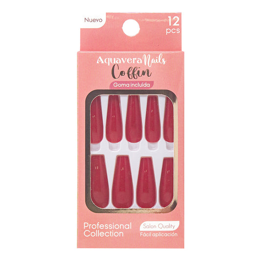Uñas Postizas Modelo Coffin 1