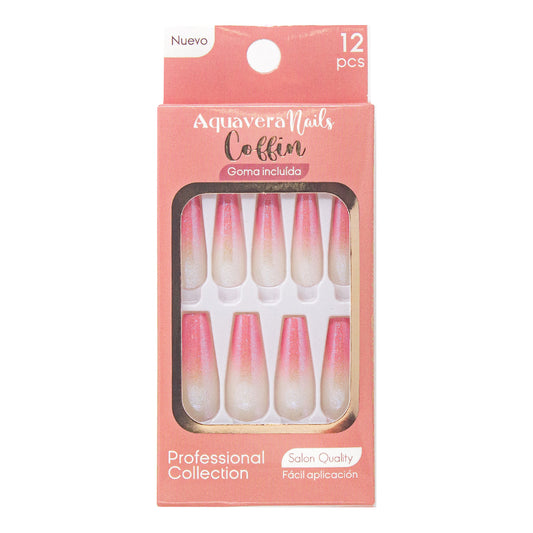 Uñas Postizas Modelo Coffin 2