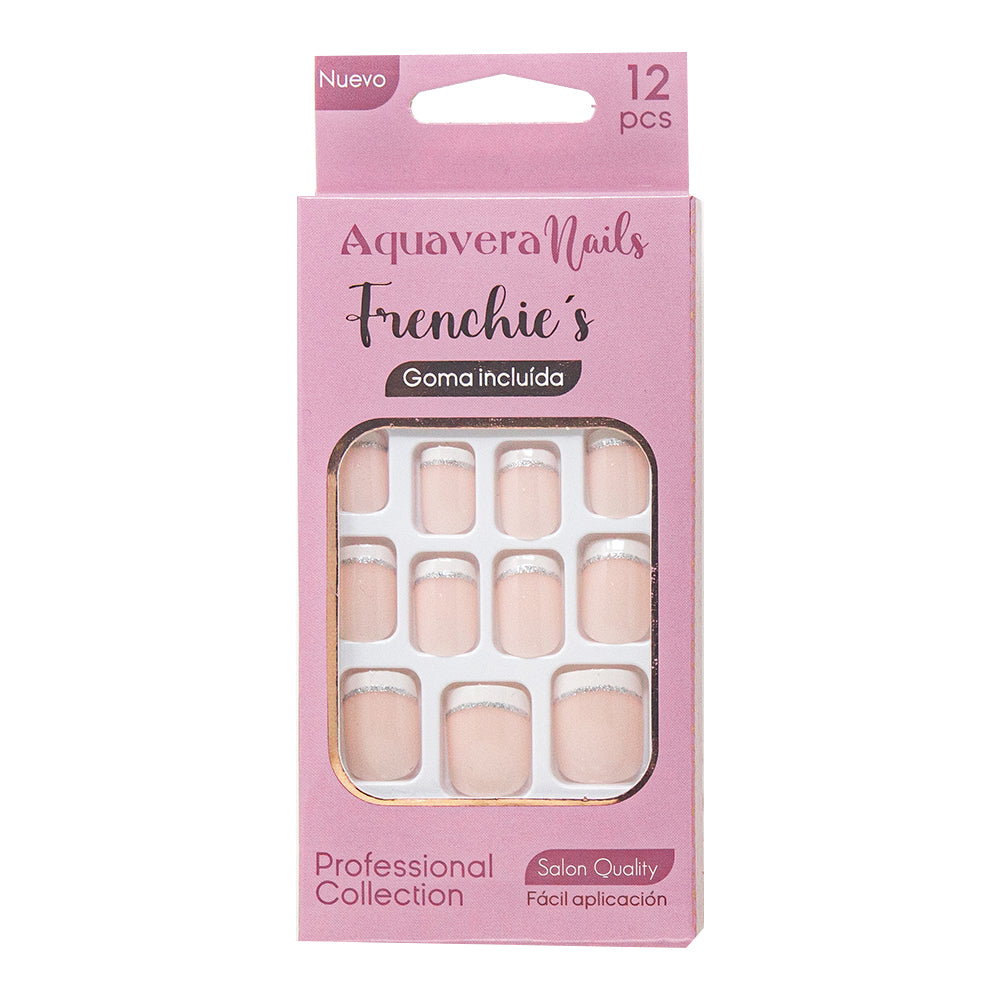 Uñas Postizas Modelo French 4
