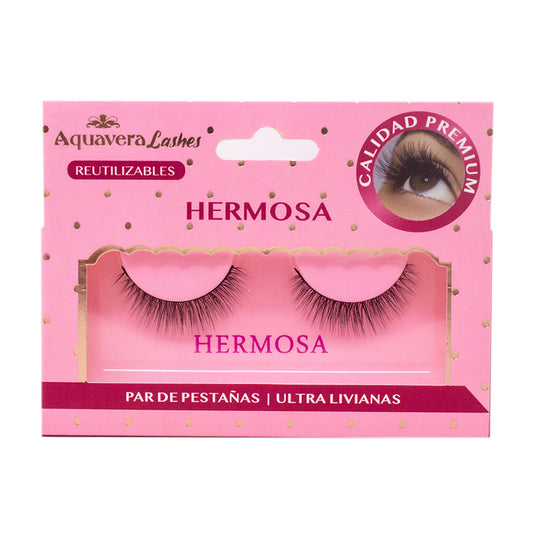 Par de Pestañas Naturales Hermosa
