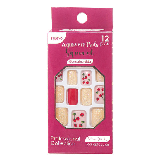 Uñas Postizas Modelo Squoval 8