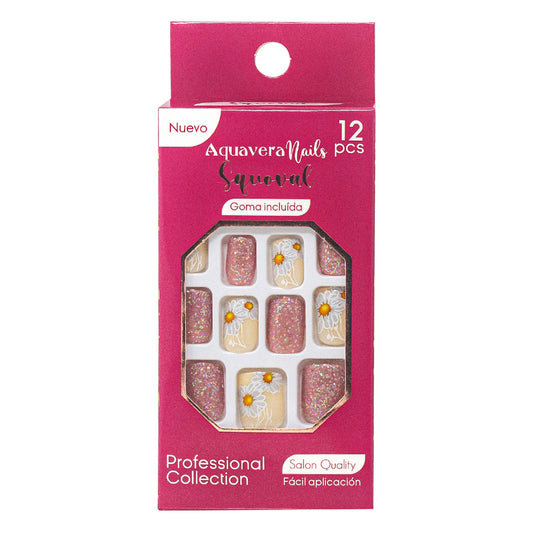 Uñas Postizas Modelo Squoval 9