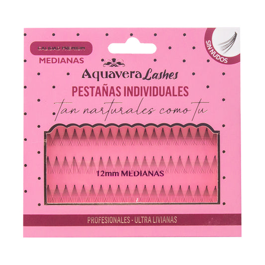 Pestañas Punto por Punto Sin Nudos Medianas