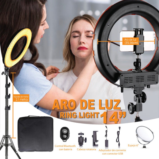 Aro de Luz Profesional 14"